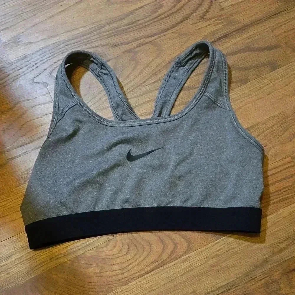 Nike Gray Sports Bra S